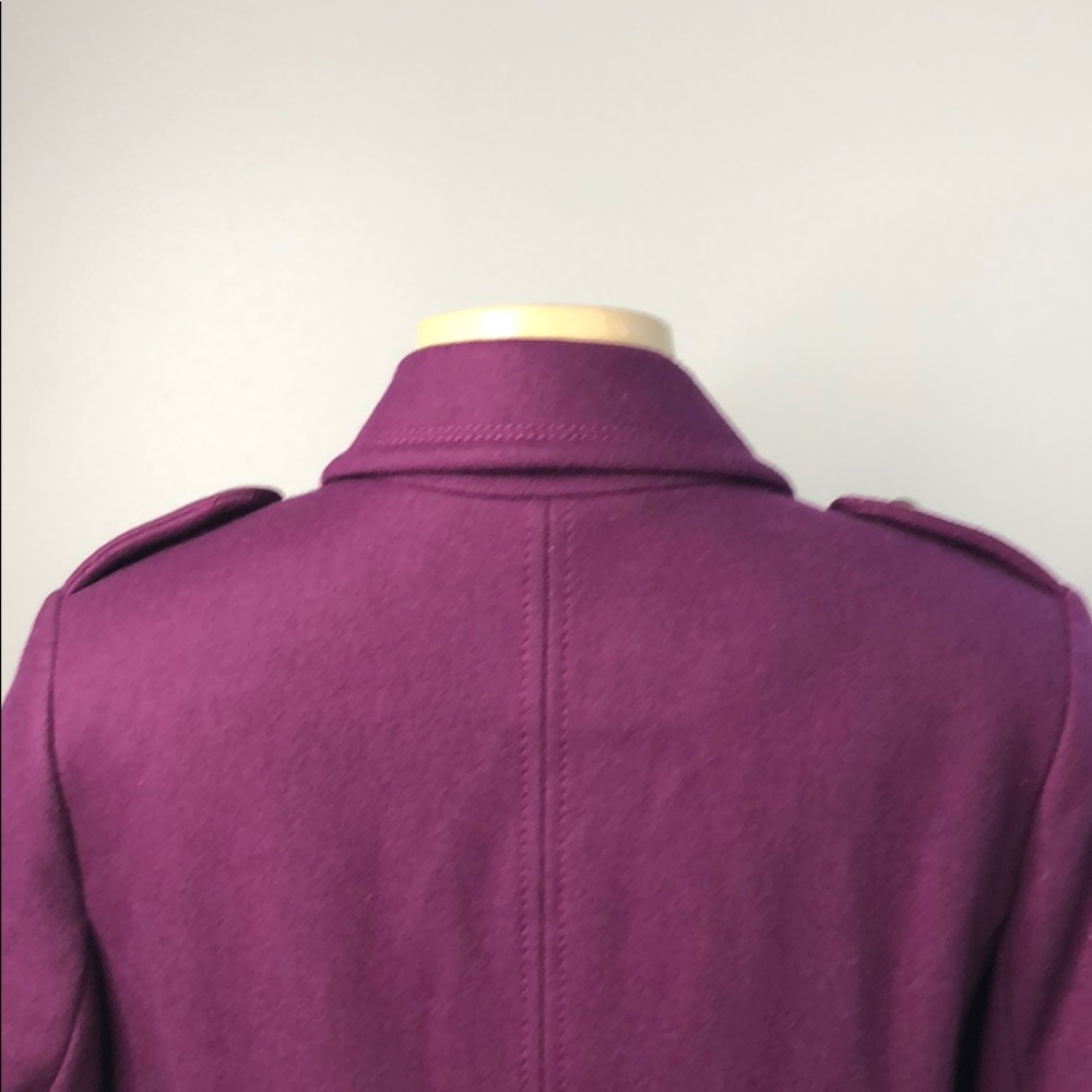 Tommy Hilfiger Purple wool blend coat - Picture 6 of 8